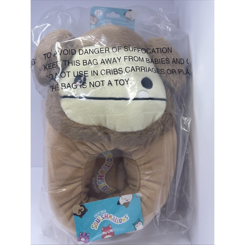 Benny The Bigfoot Squishmallow Kids Slippers Size 6-7 New Will Fit Women's Sz's